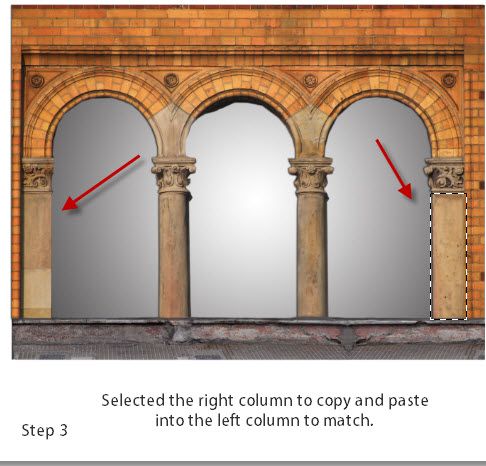 Creation of Roman-Greek Temple: Step 4