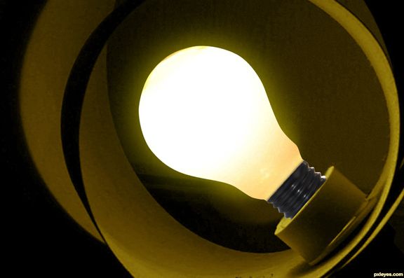 Creation of change to yellow bulb: Step 5