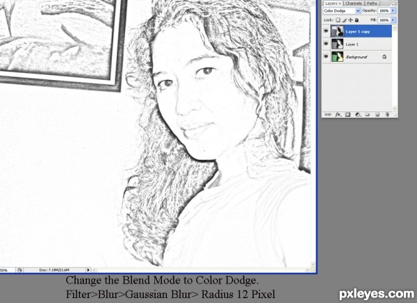 Creation of colorize of sketch: Step 5