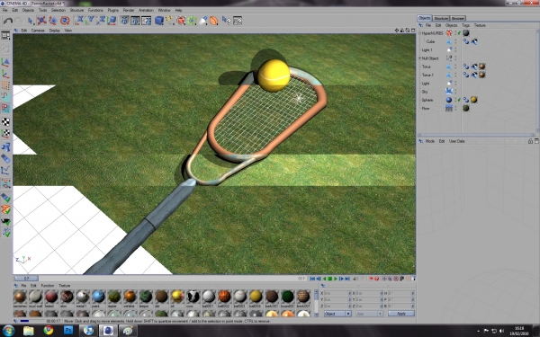 Creation of Tennis Racket: Step 4