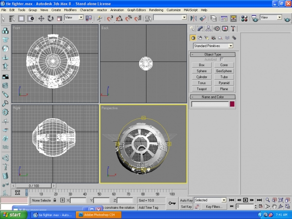 Creation of Tie Fighter: Step 1