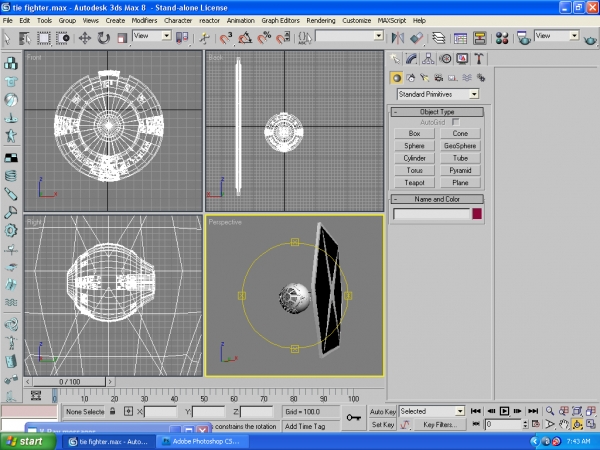 Creation of Tie Fighter: Step 2