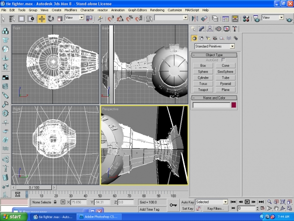 Creation of Tie Fighter: Step 3