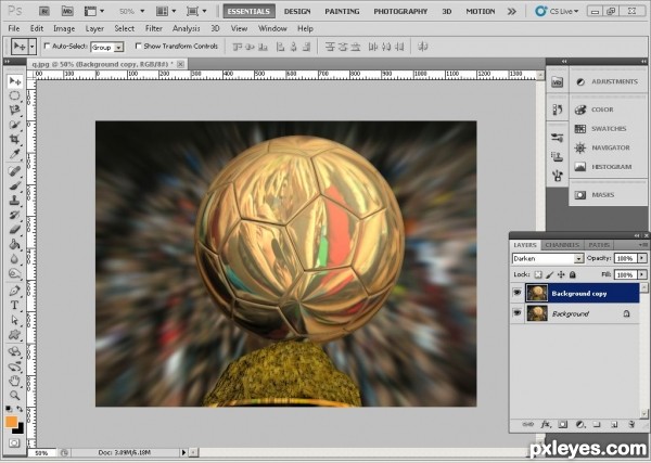 Creation of Le Ballon d'Or: Step 7