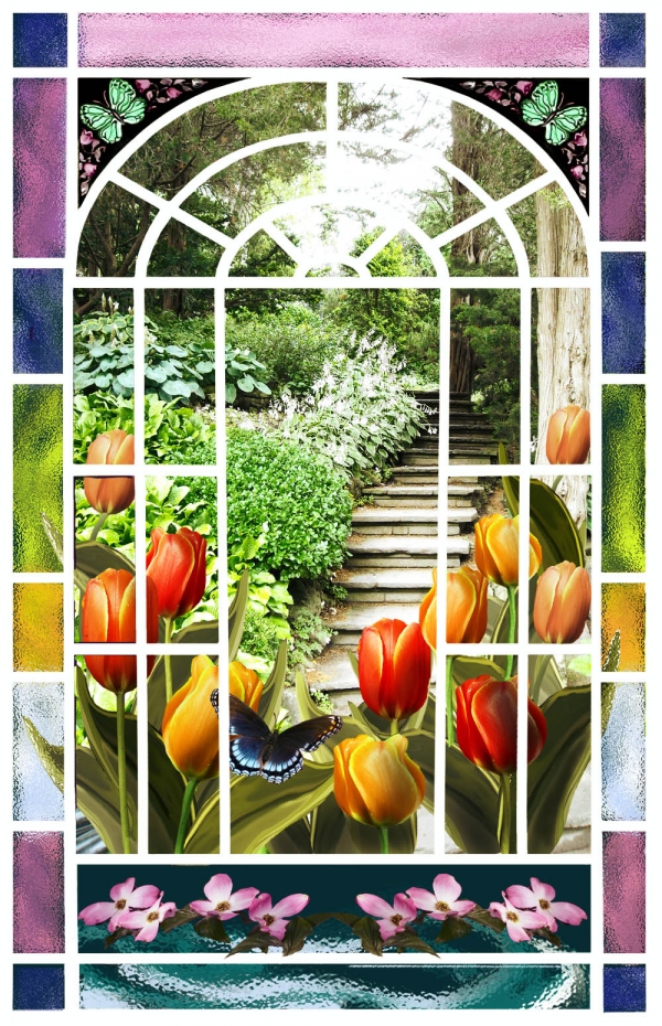 Creation of Stained Glass Spring: Step 17