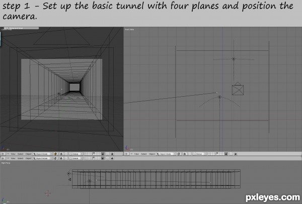 Creation of The mine shaft: Step 1