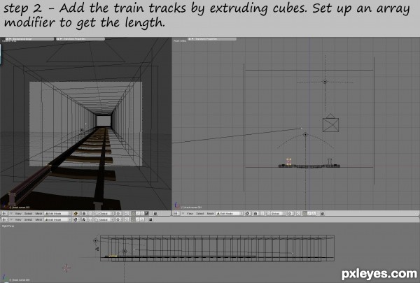 Creation of The mine shaft: Step 2