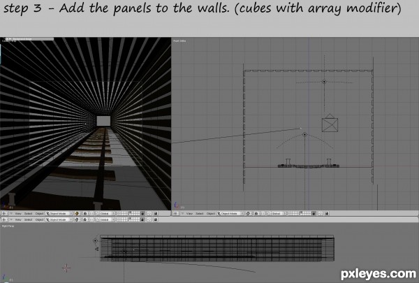 Creation of The mine shaft: Step 3