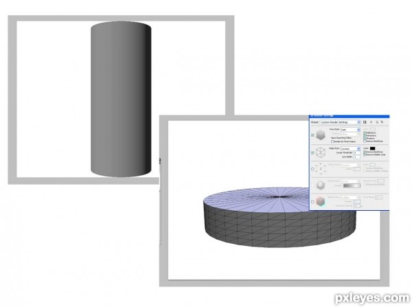 Creation of Pie chart photo manipulation: Step 1