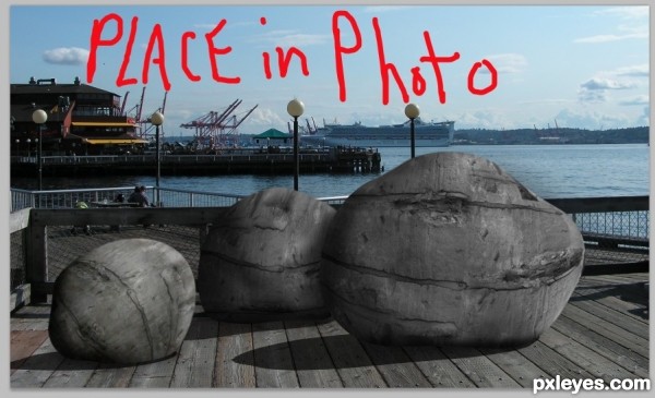 Creation of Boulders on the Boardwalk: Step 6