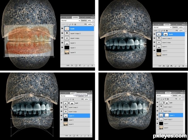 Creation of skull: Step 2