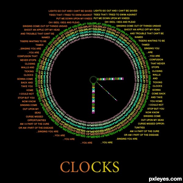 Creation of clocks: Step 12