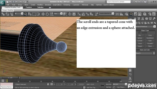 Creation of Stencil and Quills: Step 4