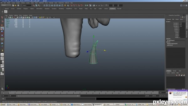 Creation of SnakeHead: Step 6