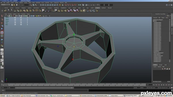 Creation of stickway: Step 8