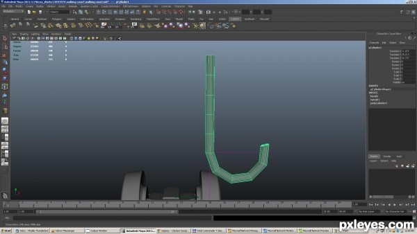 Creation of stickway: Step 12