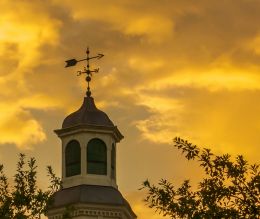 weather vane on a courthouse