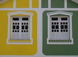 GREEN AND YELLOW WINDOWS