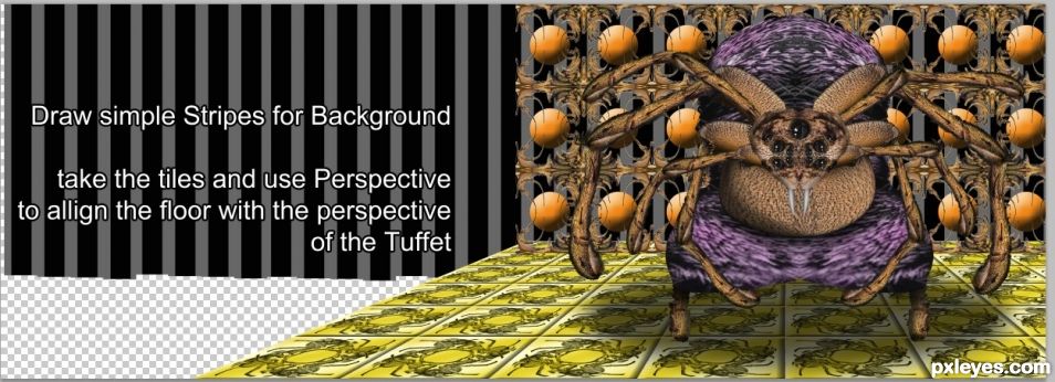 Creation of My Tuffet, Miss Muffet!: Step 31