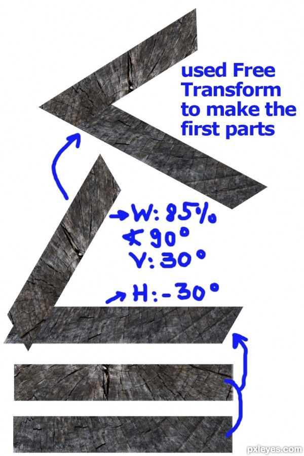 Creation of Wooden Triangle: Step 4