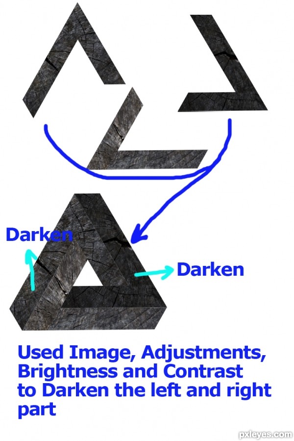 Creation of Wooden Triangle: Step 5