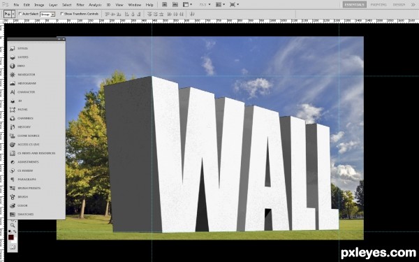 Creation of Wall: Step 4