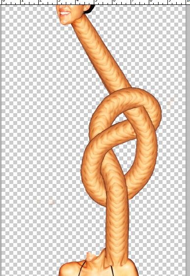 Creation of Knotty Girl: Step 9